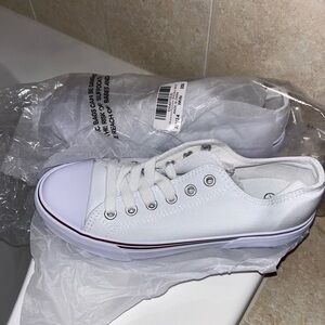 Classic White Canvas Sneakers